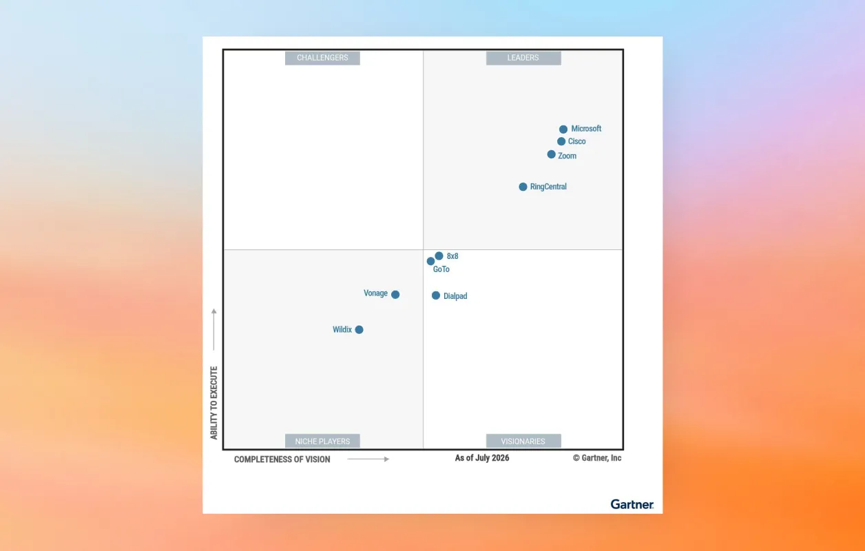 Gartner names RingCentral a Magic Quadrant Leader for the 12th year in a row