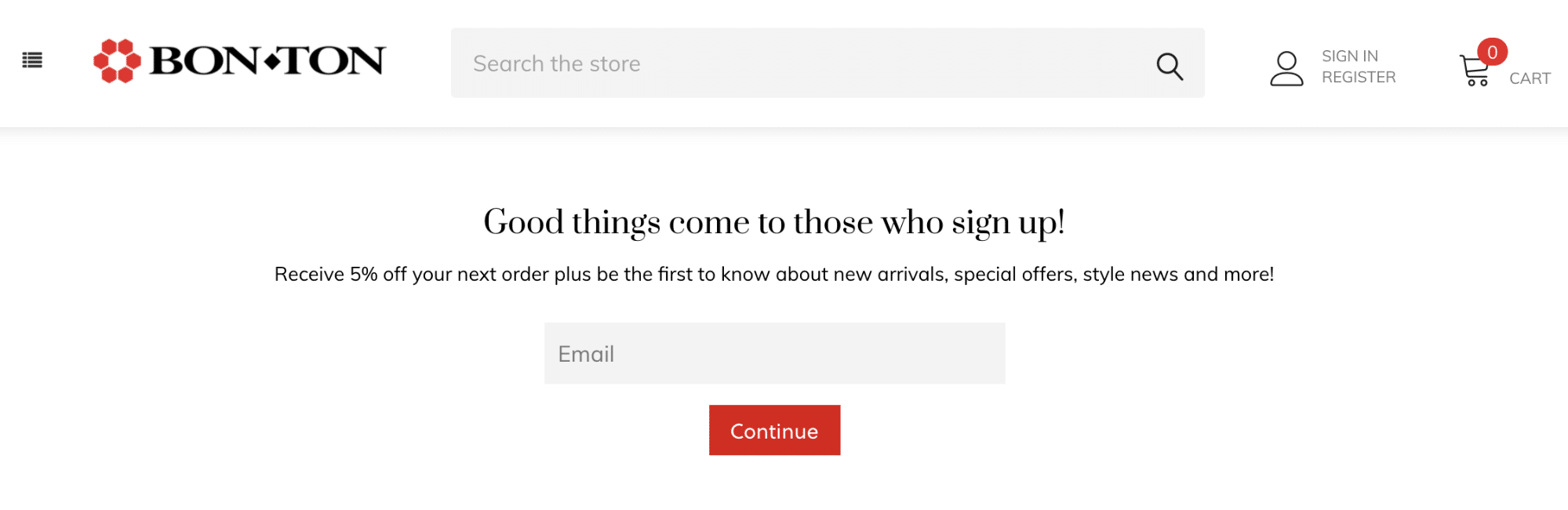 Bon-Ton department store email marketing strategy