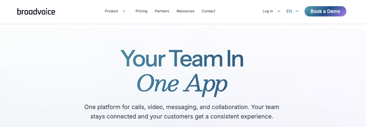 Broadvoice unifies internal communication and helps businesses boost team collaboration.