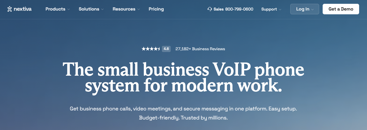 Nextiva’s VoIP phone system is built primarily for small businesses.