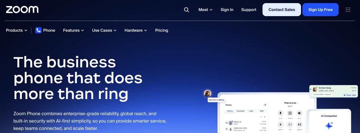 Zoom Phone expands the popular video conferencing tool’s stack further into unified communications.
