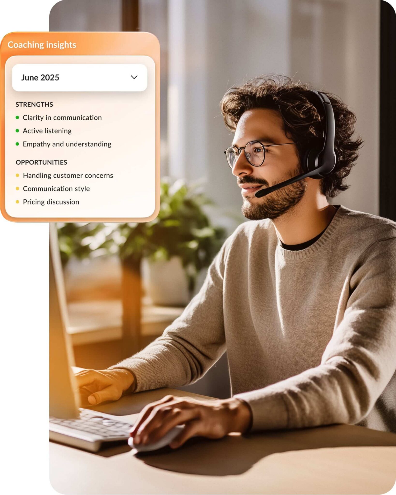 RingCX shares helpful coaching insights, including agent strengths and opportunities
