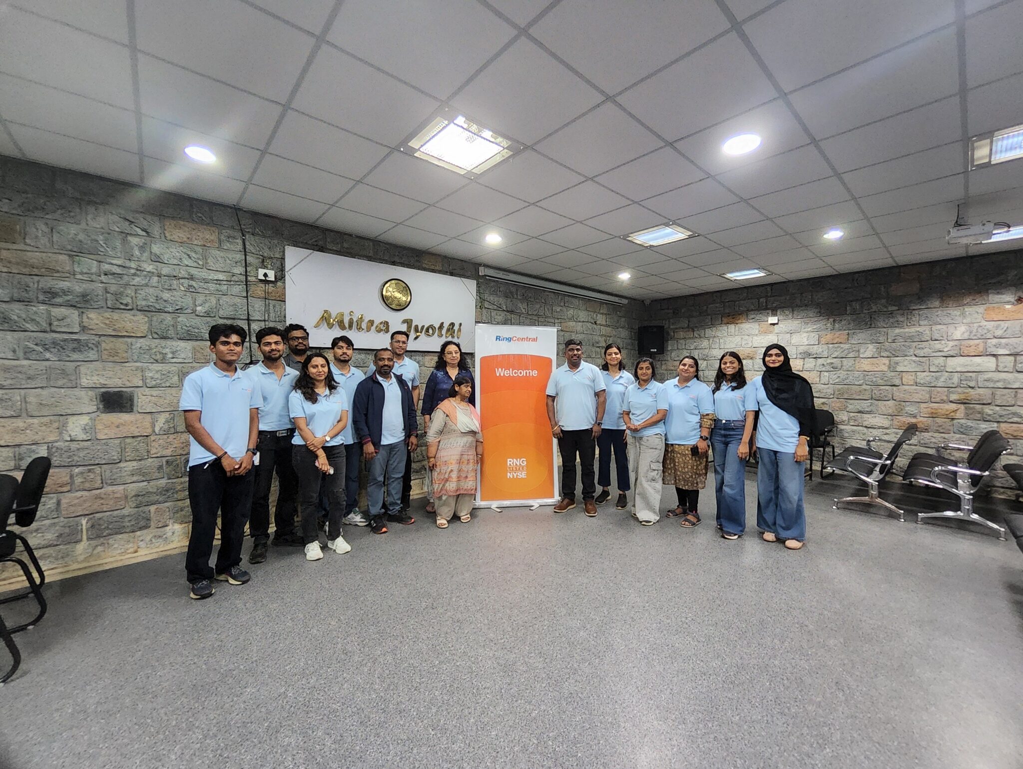 RingCentral India team volunteering at Mitra Jyothi