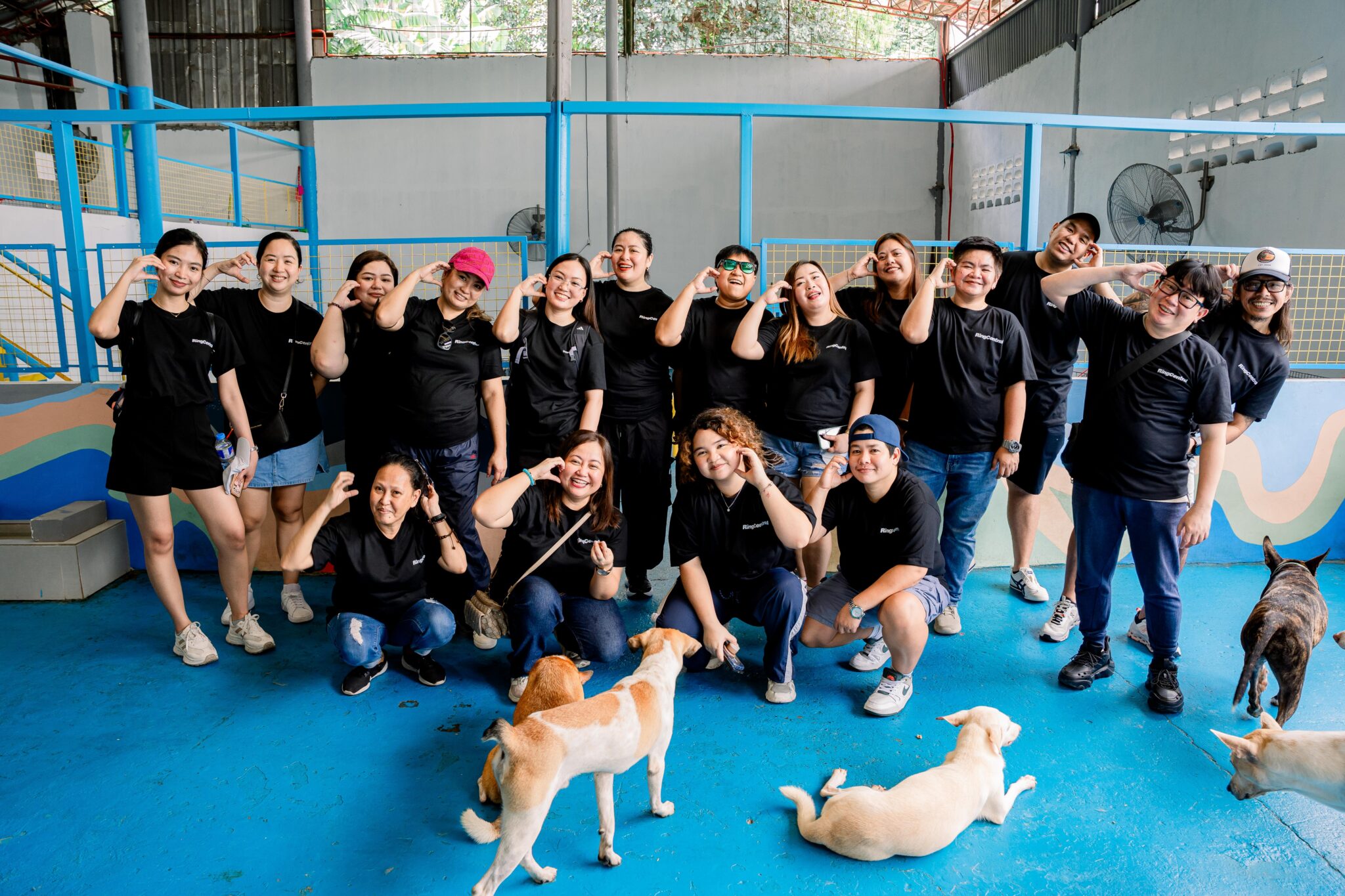 RingCentral Manila team volunteering at CARA Welfare Philippines