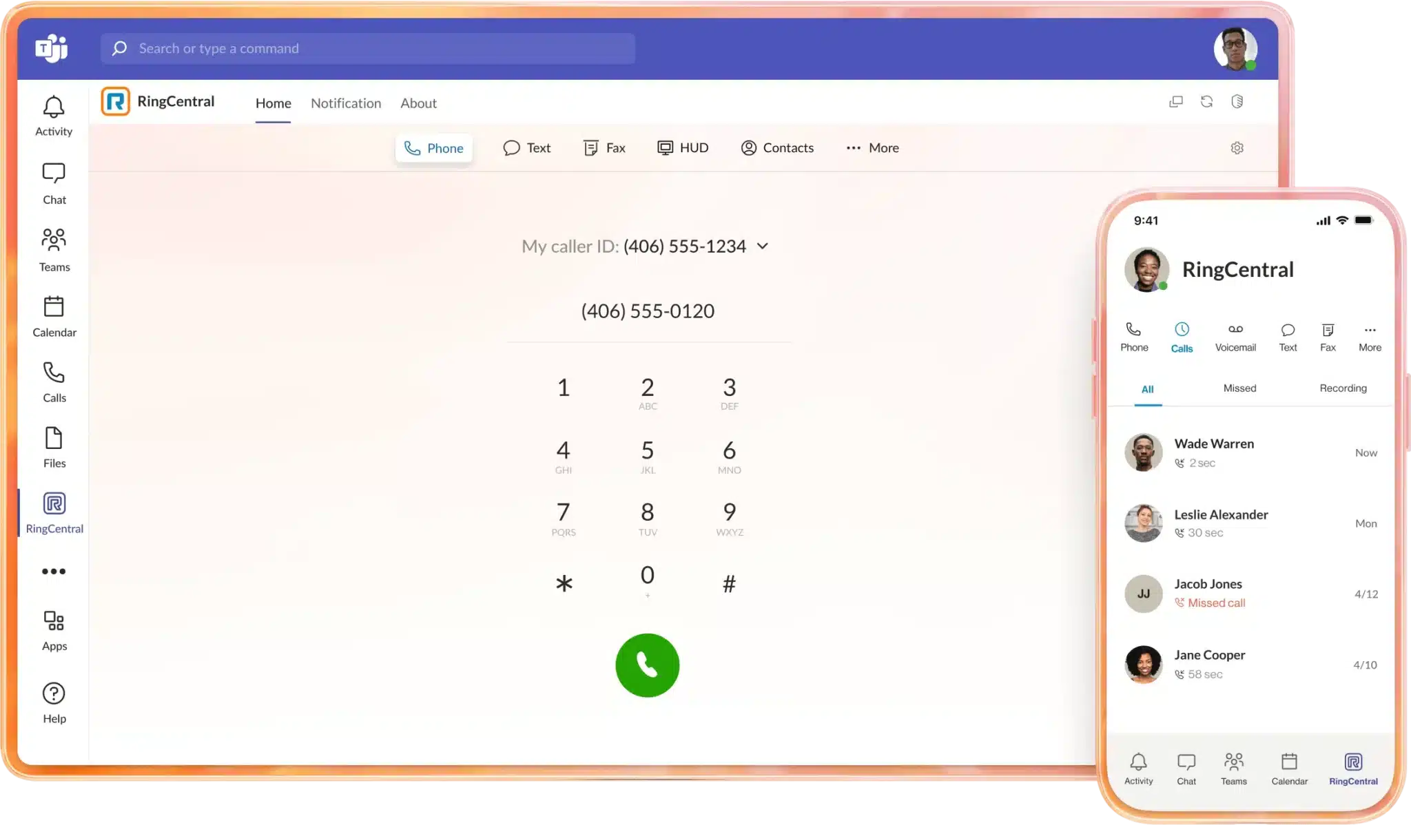 RingCentral integrates directly with Microsoft Teams
