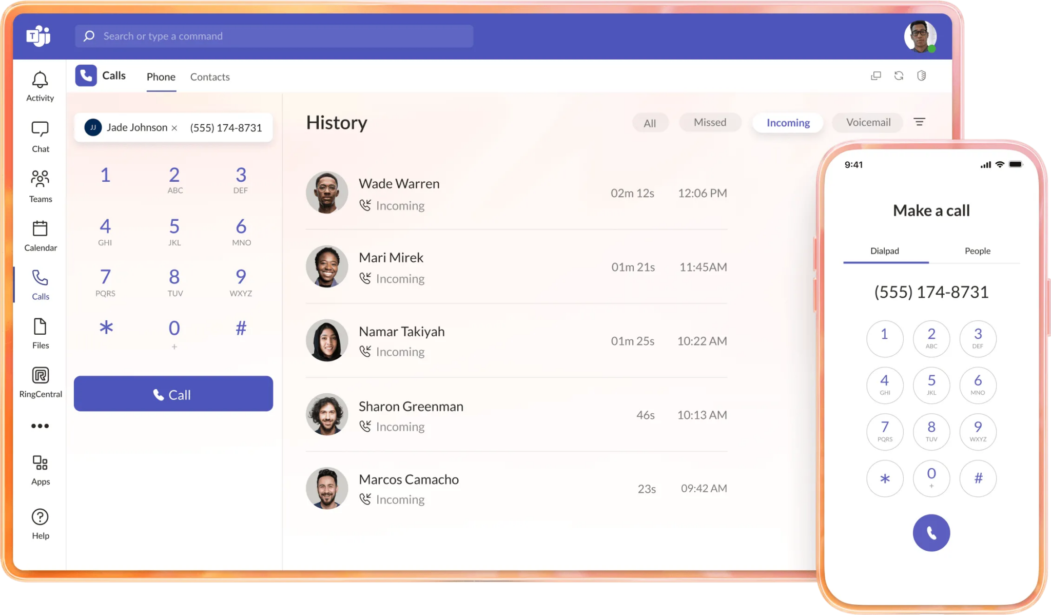 RingCentral Microsoft Teams SMS