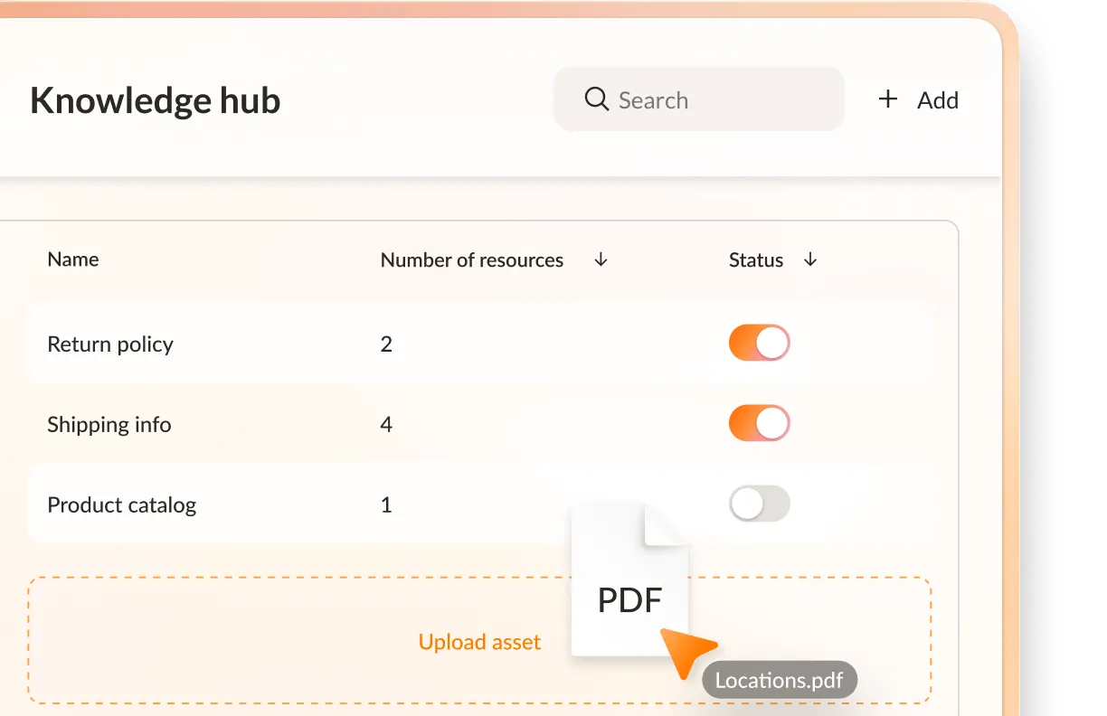 AI Receptionist can connect to your company website to understand and apply customer-facing policies and share relevant info