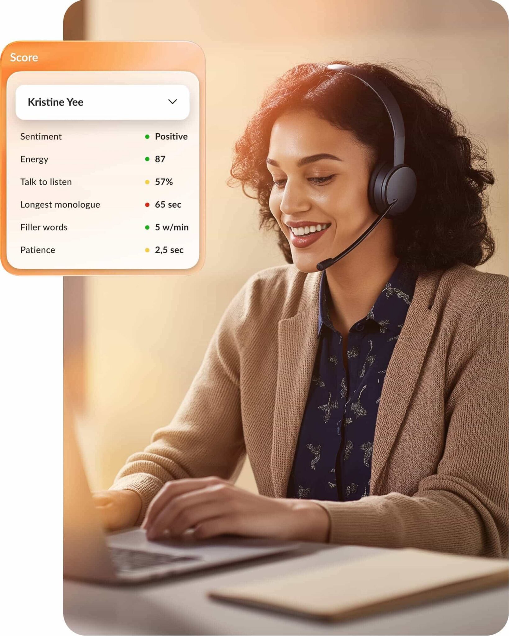 RingCX AI Quality Management tracks all customer interactions to help agents and supervisors improve