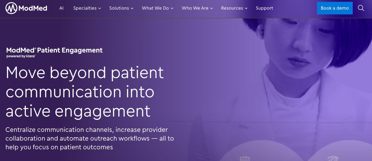 ModMed Patient Engagement (formerly Klara) helps providers collaborate and communicate with patients