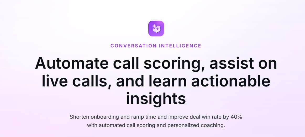 Avoma AI meeting assistant and conversation tracking platform.