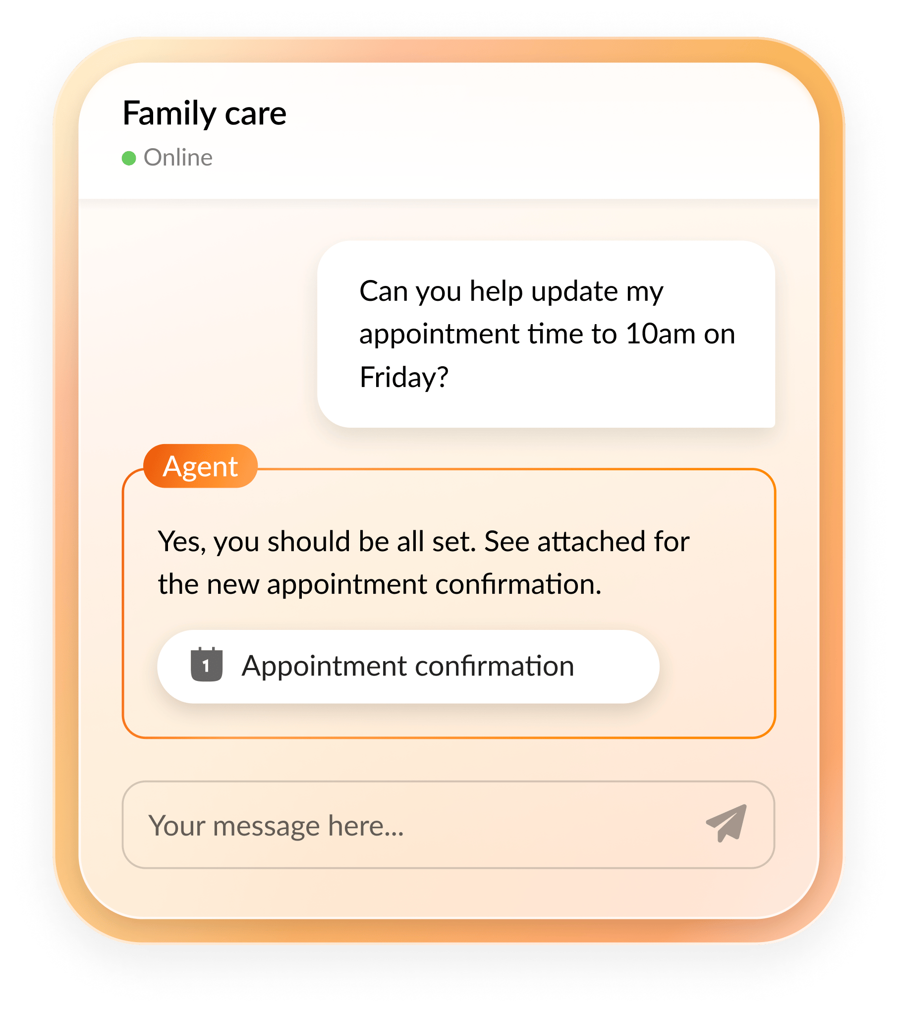 Self-service contact center automation allows customers to quickly resolve tasks like booking appointments