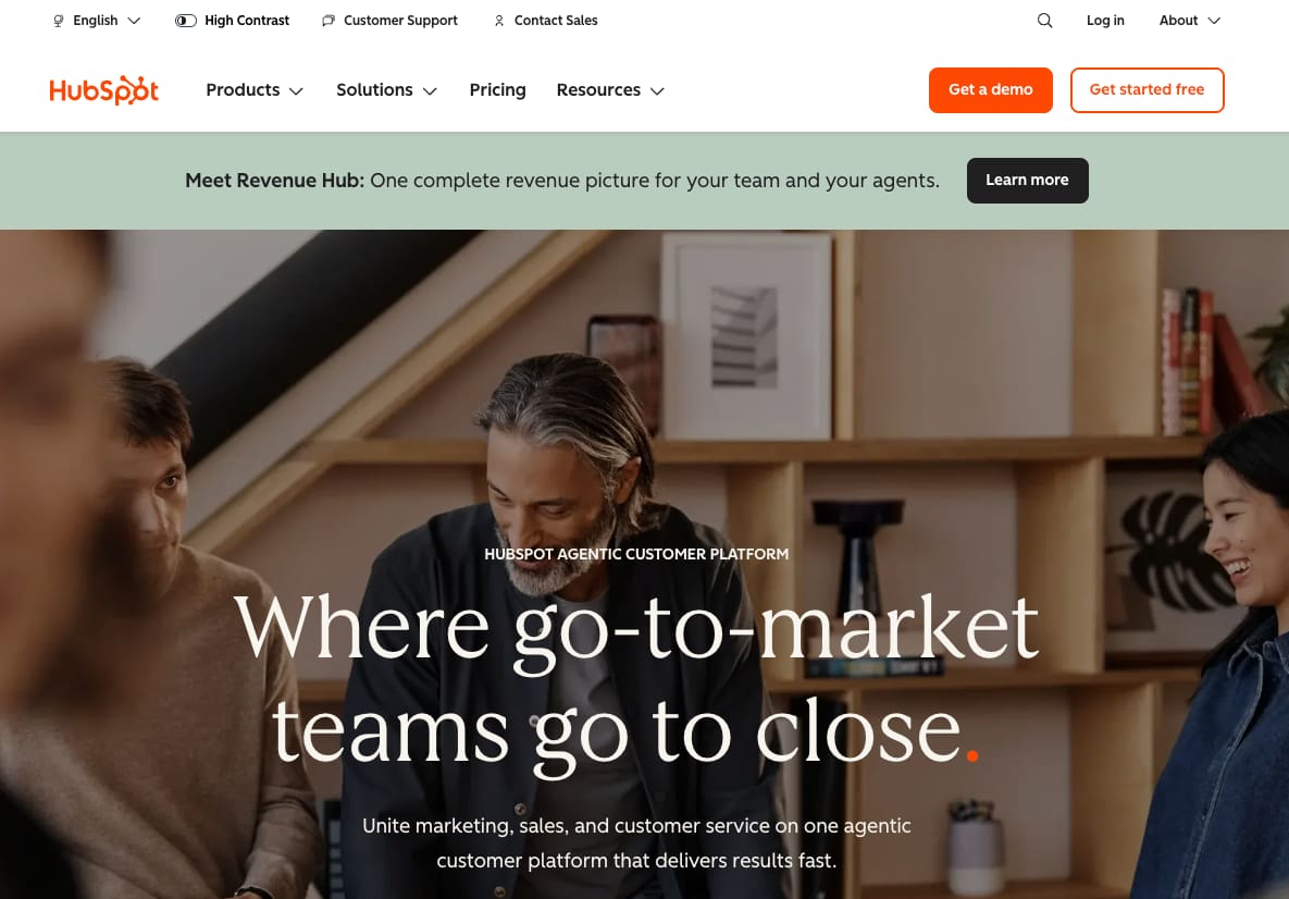 HubSpot offers a widespread set of solutions intended to help with retention.