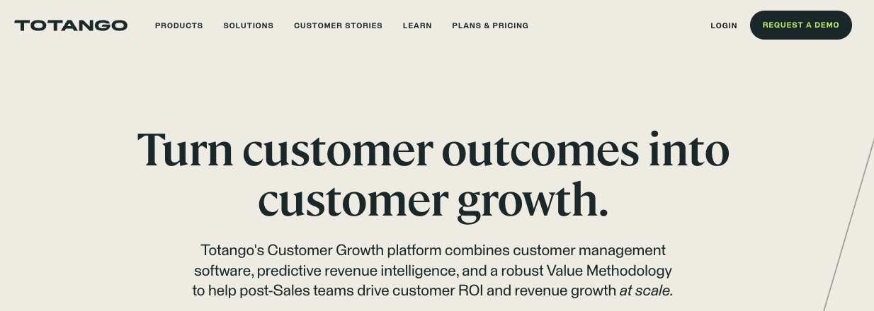 Totango offers predictive revenue intelligence to assist with retention.