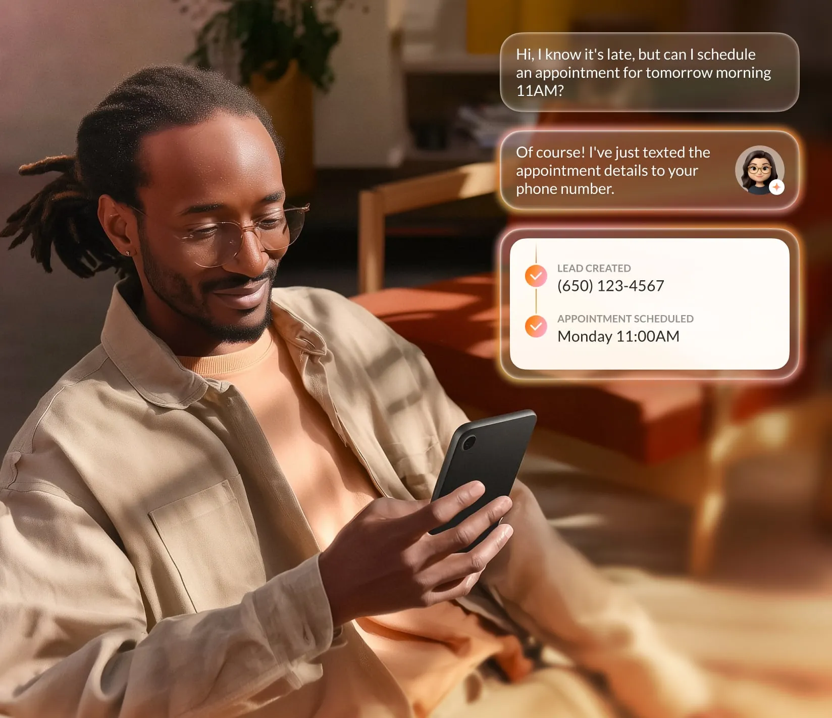 RingCentral AI Receptionist supports real estate agents by covering customer calls while they’re meeting with clients