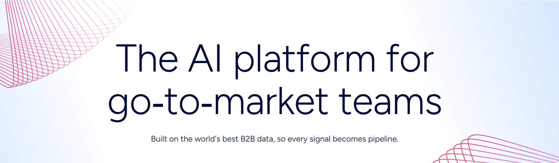 ZoomInfo AI platform page