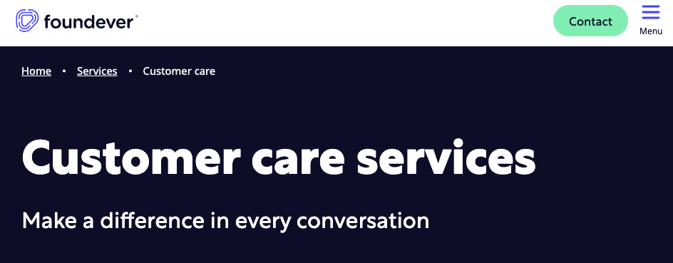 Foundever’s global reach is ideal for companies that need multilingual contact center services