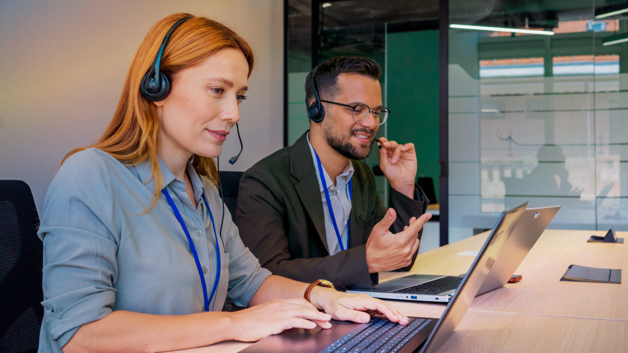 Contact center agents using a multichannel setup