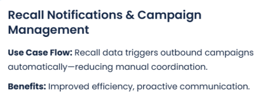 recall notifications and campaign management - ringcentral novelvox automotive